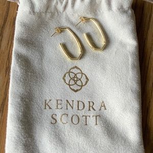 Kendra Scott Gold Ellen Hoop Earrings